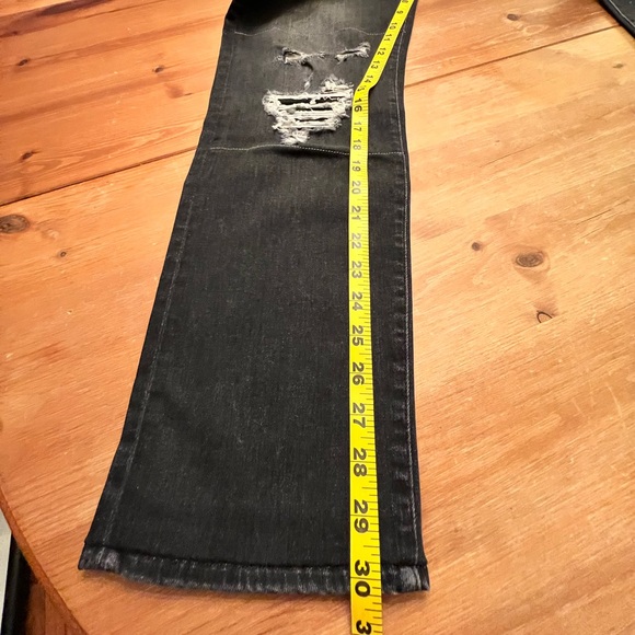 Mens Black J Brand Distressed Boot Cut Stretch Jeans 34 waist 30 length. - Picture 3 of 6